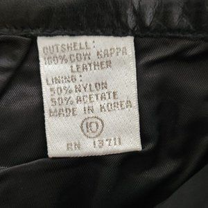Leather Pants 100% Leather Black Lord & Taylor